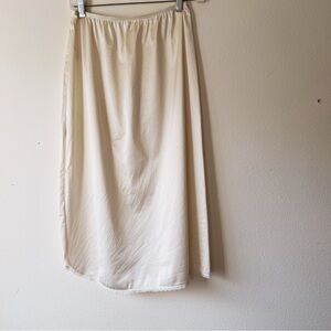Vintage nylon Vanity Fair half slip cream lace trim coquette lingerie size M